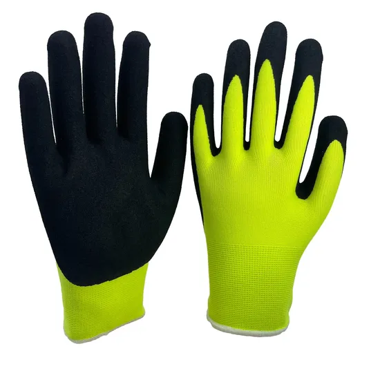 Guantes de nitrilo azules Guantes de trabajo industriales de seguridad Guantes de protección de fábrica industriales